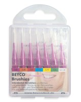 Brushie Interdentalbürsten, pink, ISO 0, 7 Stück kpl. mit Griff-Schutzkappen Brushie Interdentalbürsten, pink, ISO 0, 7 Stück kpl. mit Griff-Schutzkappen