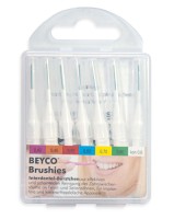 Brushie Interdentalbürsten, weiss, 7 Stück kpl. mit Griff-Schutzkappen Brushie Interdentalbürsten, weiss, 7 Stück kpl. mit Griff-Schutzkappen