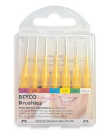 Brushie Interdentalbürsten, gelb, ISO 4, 7 Stück kpl. mit Griff-Schutzkappen Brushie Interdentalbürsten, gelb, ISO 4, 7 Stück kpl. mit Griff-Schutzkappen