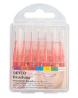 Brushie Interdentalbürsten, orange, ISO 1, 7 Stück kpl. mit Griff-Schutzkappen Brushie Interdentalbürsten, orange, ISO 1, 7 Stück kpl. mit Griff-Schutzkappen