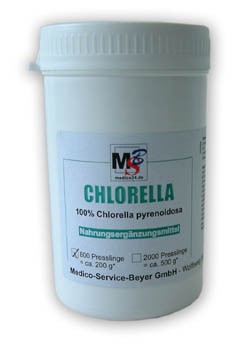 Chlorella pyrenoidosa Medico 200g Dose
