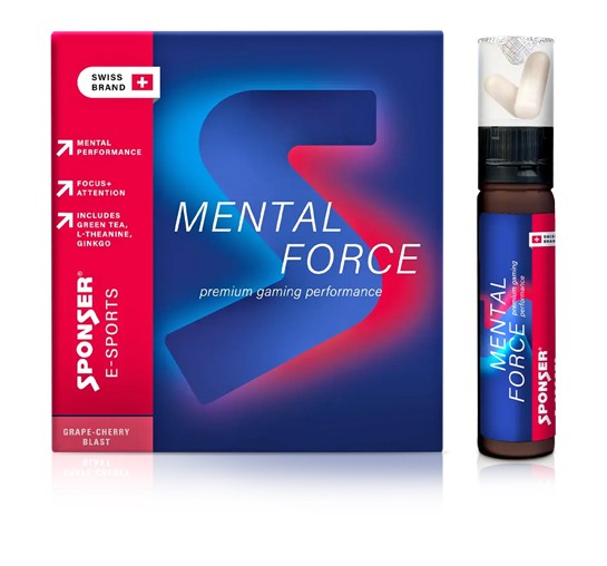 Sponser Mental Focus, GRAPE-CHERRY (5 Ampullen = 139 g)