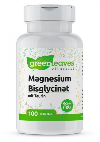 Magnesium Bisglycinat 100 mg mit 200 mg Taurin