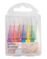 Brushie Interdentalbürsten, 7 Stück sortiert, kpl. mit Griff-Schutzkappen Brushie Interdentalbürsten, 7 Stück sortiert, kpl. mit Griff-Schutzkappen