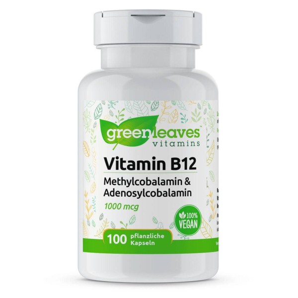 Vitamin B12 1000 mcg mit Methylcobalamin und Adenosylcobalamin