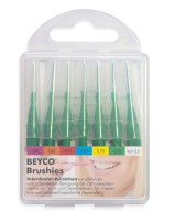 Brushie Interdentalbürsten, grün, ISO 6, 7 Stück kpl. mit Griff-Schutzkappen Brushie Interdentalbürsten, grün, ISO 6, 7 Stück kpl. mit Griff-Schutzkappen