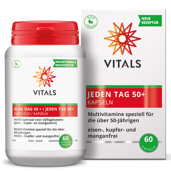 Jeden Tag 50+ 60 Kapseln von VITALS