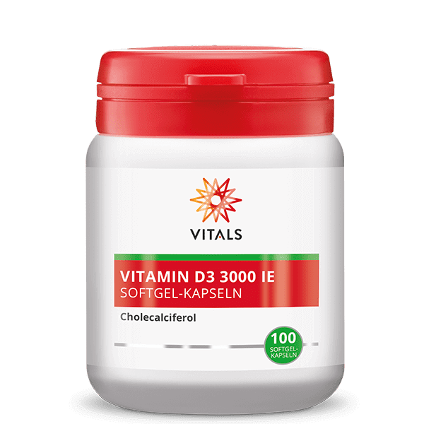 Vitamin D3 3000 IE Softgel-Kapseln von VITALS